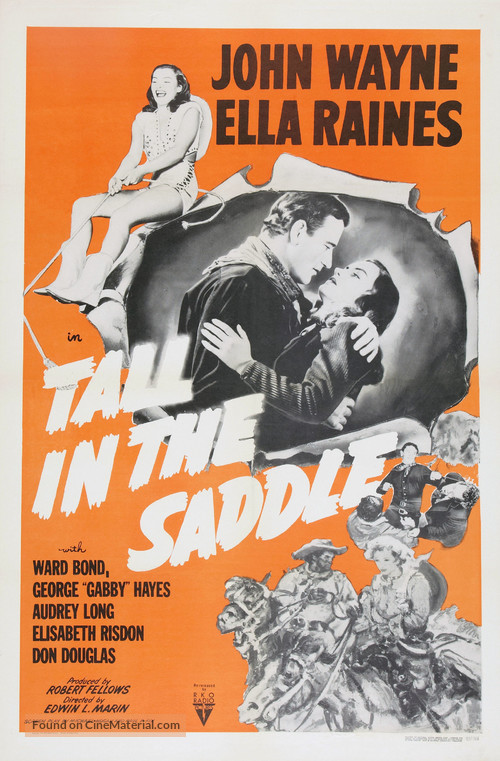 Tall in the Saddle - Re-release movie poster