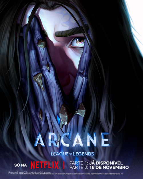 &quot;Arcane: League of Legends&quot; - Brazilian Movie Poster