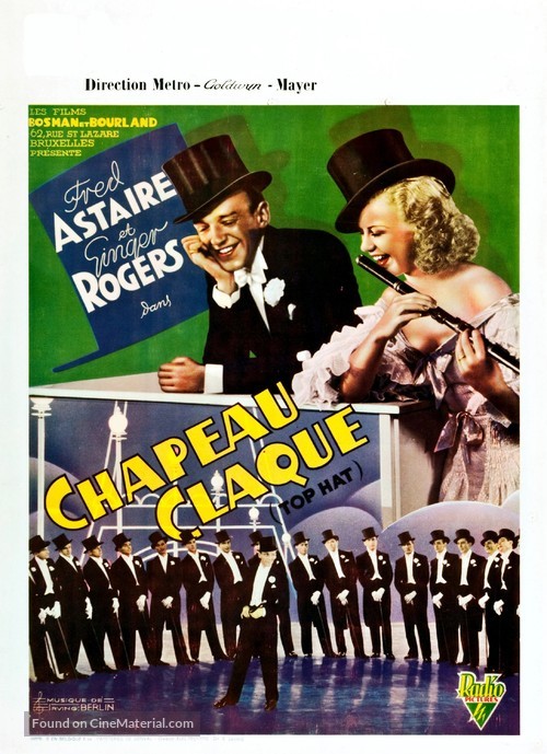 Top Hat - Belgian Movie Poster