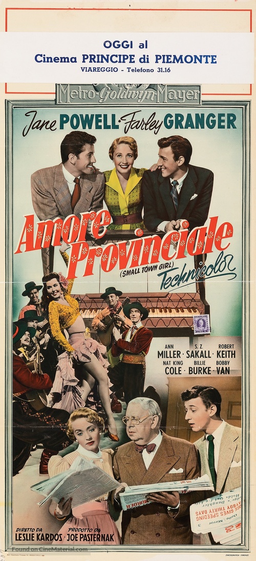 Small Town Girl - Italian Movie Poster