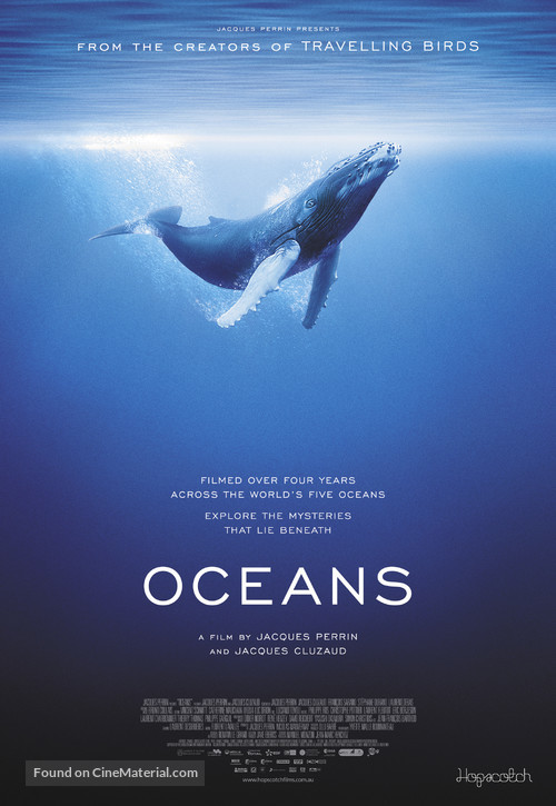 Oc&eacute;ans - Australian Movie Poster