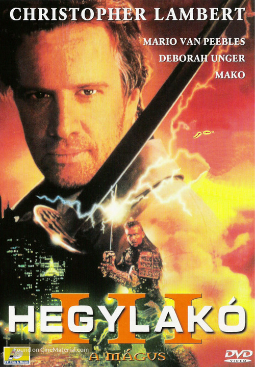 Highlander III: The Sorcerer - Hungarian DVD movie cover