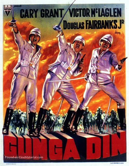 Gunga Din - Belgian Movie Poster