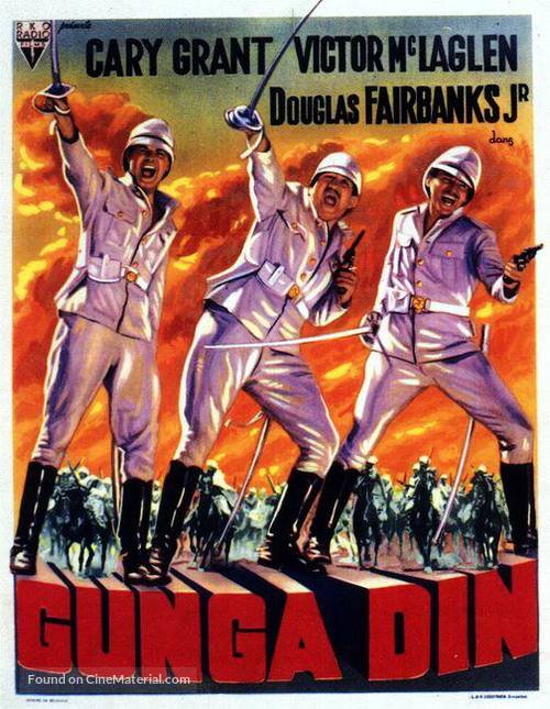 Gunga Din - Belgian Movie Poster