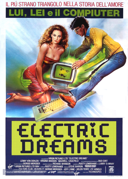 Electric Dreams - Italian Theatrical movie poster