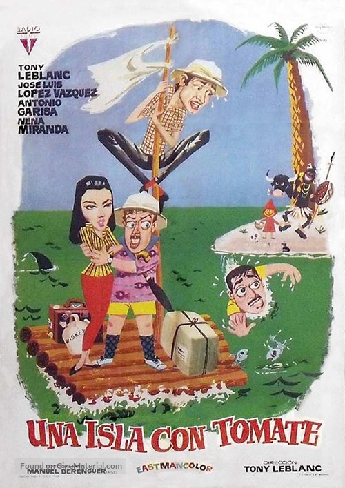 Una isla con tomate - Spanish Movie Poster