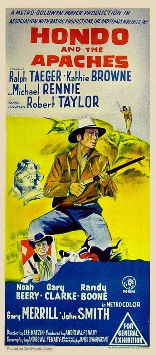 Hondo and the Apaches - Australian Movie Poster