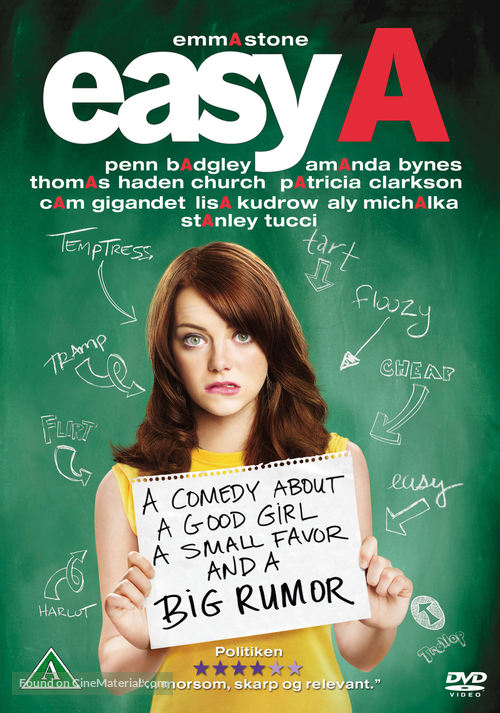 Easy A - Danish DVD movie cover