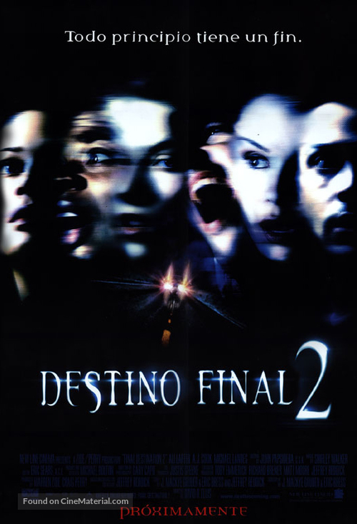 Final Destination 2 - Mexican Movie Poster