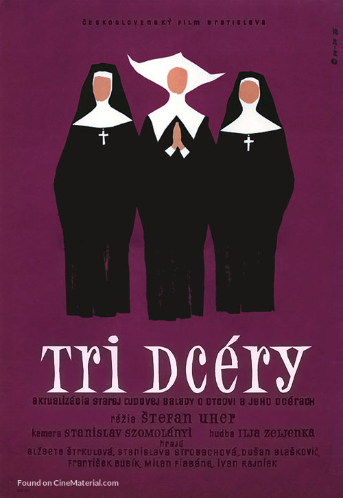Tri dc&eacute;ry - Czech Movie Poster