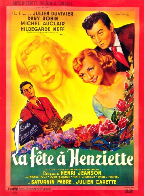 La f&ecirc;te &agrave; Henriette - French Movie Poster