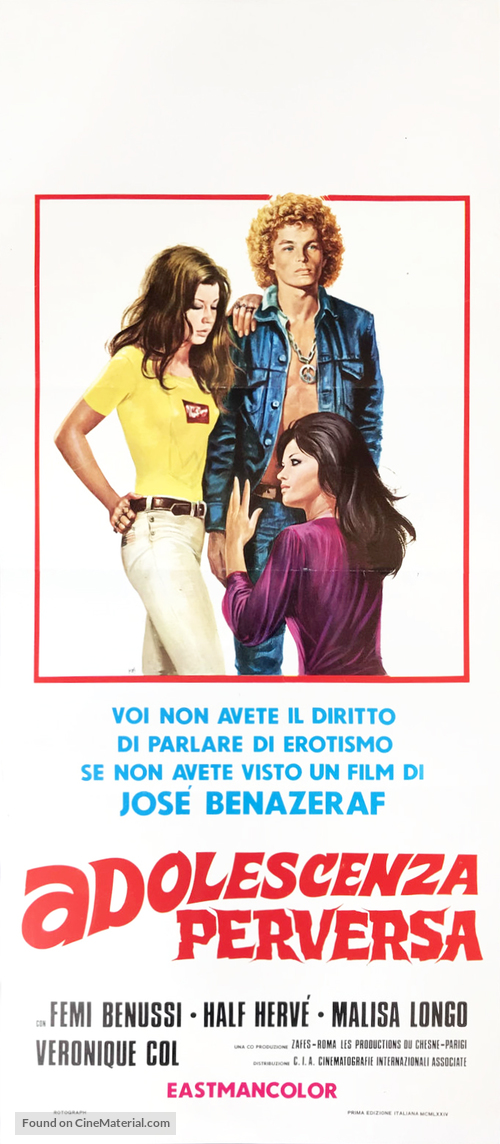 Adolescence pervertie - Italian Movie Poster