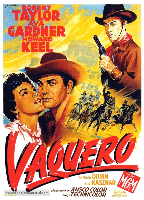 Ride, Vaquero! - French Movie Poster
