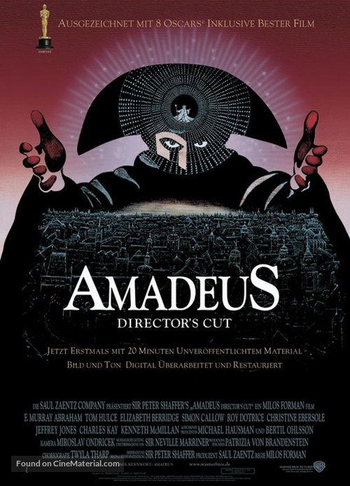 Amadeus - German Movie Poster