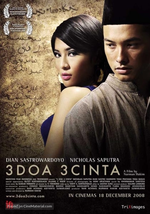 3 doa 3 cinta - Indonesian Movie Poster