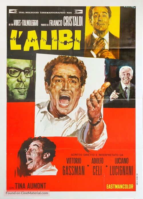 L&#039;alibi - Italian Movie Poster
