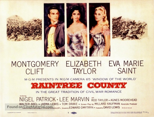 Raintree County - British Movie Poster