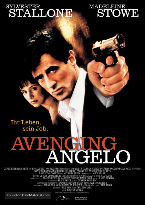 Avenging Angelo - German Theatrical movie poster