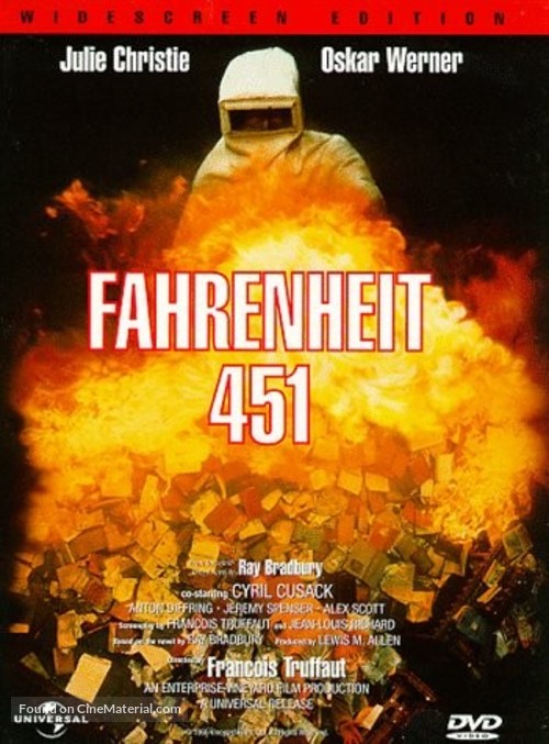 Fahrenheit 451 - DVD movie cover