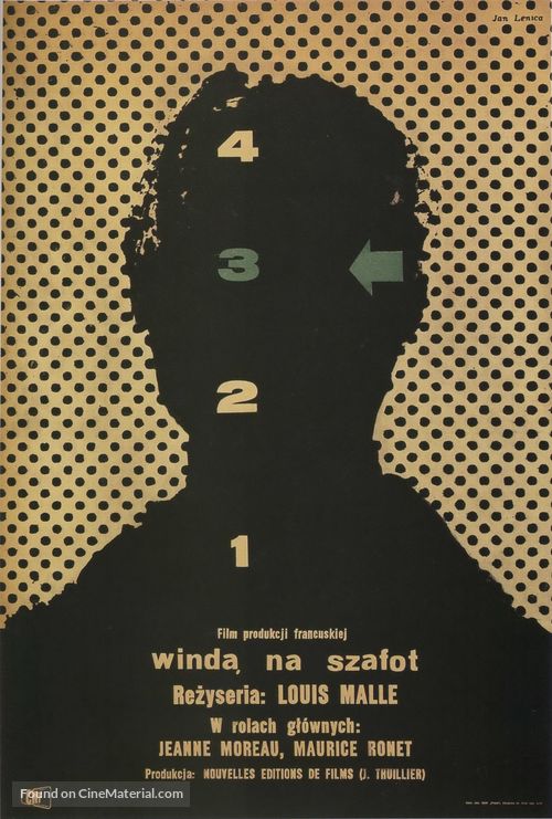 Ascenseur pour l&#039;&eacute;chafaud - Polish Movie Poster
