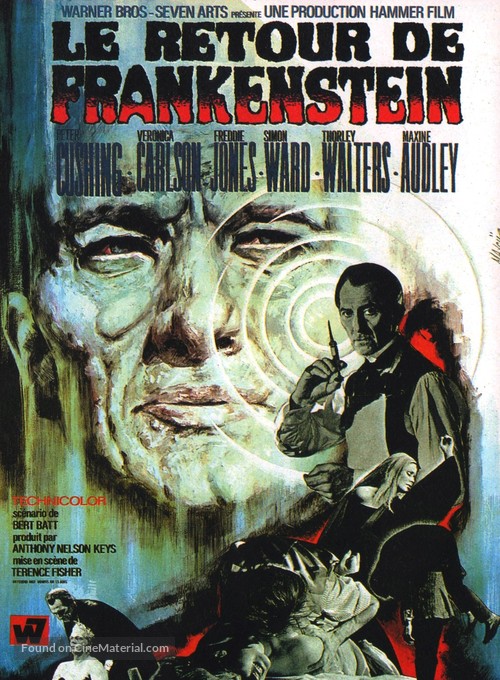 Frankenstein Must Be Destroyed - French Movie Poster