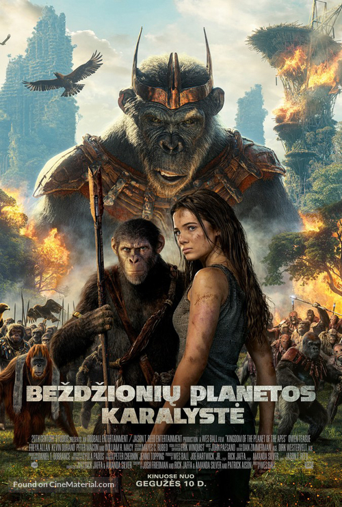 Kingdom of the Planet of the Apes - Lithuanian Movie Poster