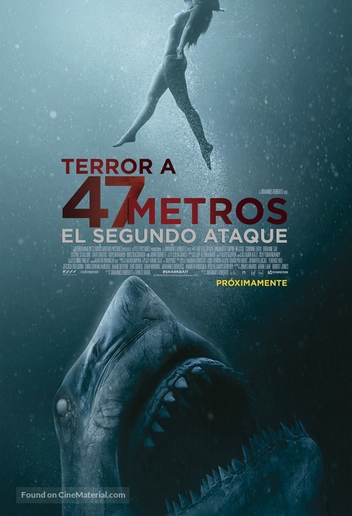 47 Meters Down: Uncaged (2019) Argentinian movie poster