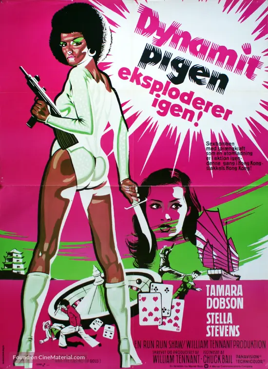 Cleopatra Jones And The Casino Of Gold 1975 Danish Movie Poster