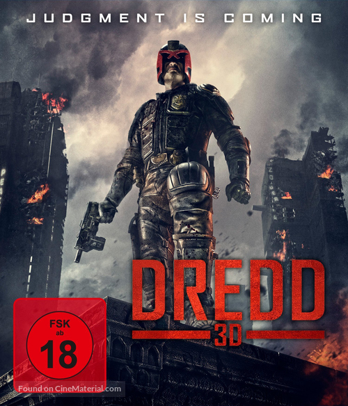 Dredd - German Blu-Ray movie cover