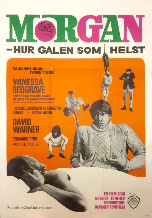 Morgan: A Suitable Case for Treatment - Swedish Movie Poster