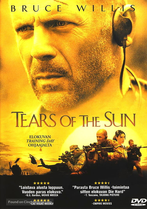 Tears of the Sun - Finnish Movie Cover