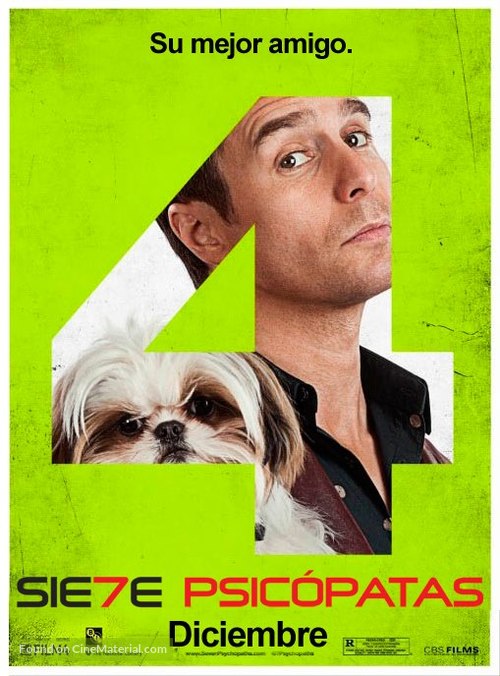 Seven Psychopaths - Uruguayan Movie Poster