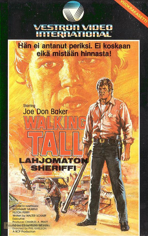 Walking Tall - Finnish VHS movie cover