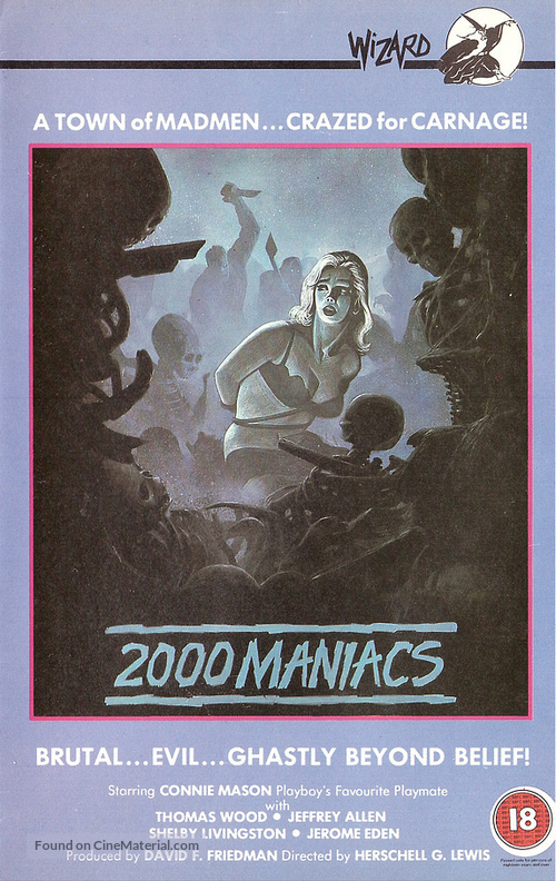 Two Thousand Maniacs! - British VHS movie cover