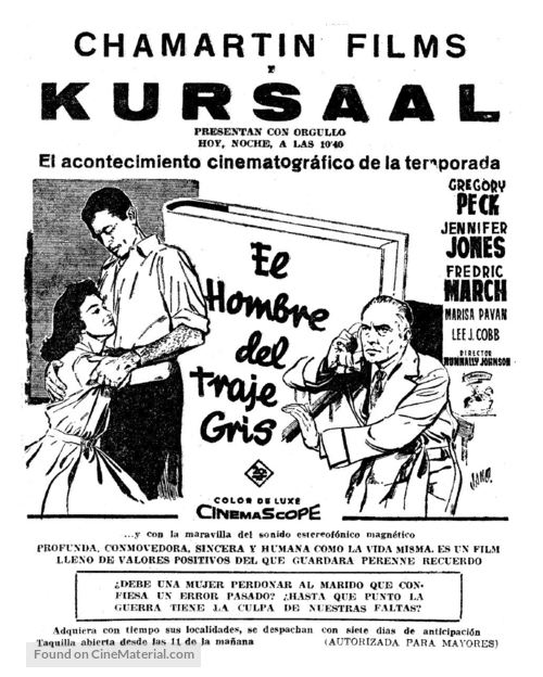 The Man in the Gray Flannel Suit - Spanish poster