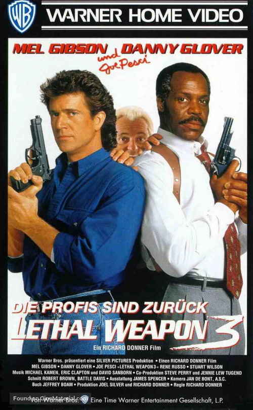Lethal Weapon 3 - German VHS movie cover