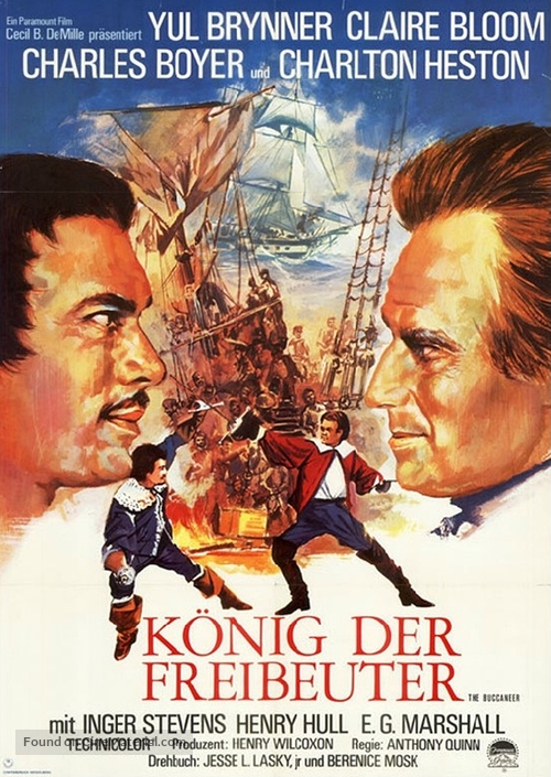 The Buccaneer - German Movie Poster