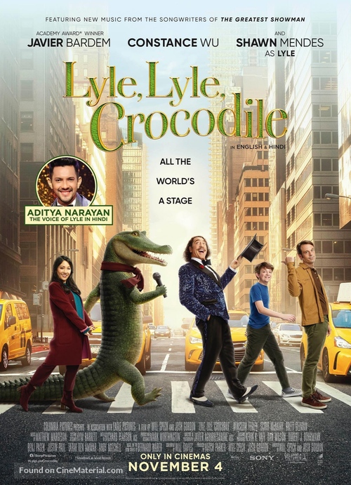 Lyle, Lyle, Crocodile - Indian Movie Poster