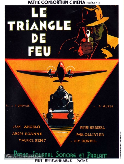 Le triangle de feu - French Movie Poster