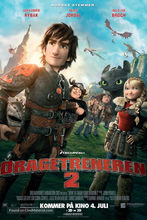 How to Train Your Dragon 2 - Norwegian Movie Poster