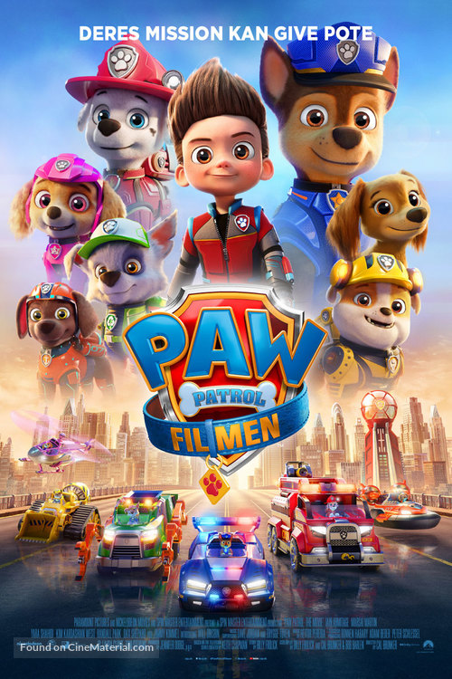 Paw Patrol: The Movie - Danish Movie Poster