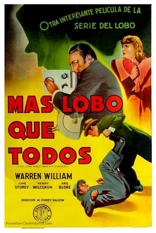 The Lone Wolf Takes a Chance - Argentinian Movie Poster