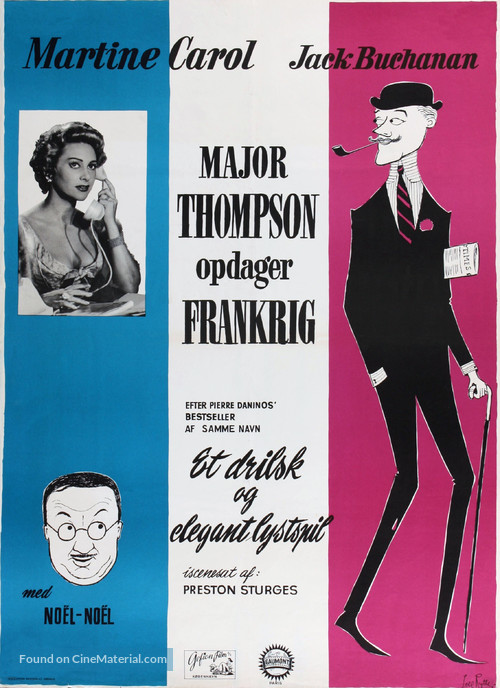 Les carnets du Major Thompson - Danish Movie Poster