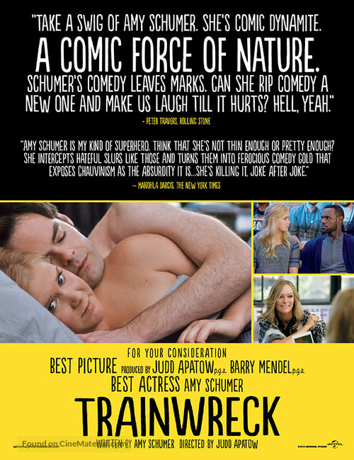 Trainwreck - For your consideration movie poster