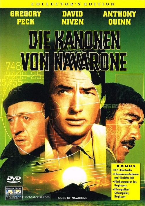 The Guns of Navarone - German DVD movie cover