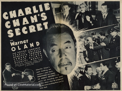 Charlie Chan&#039;s Secret - Movie Poster