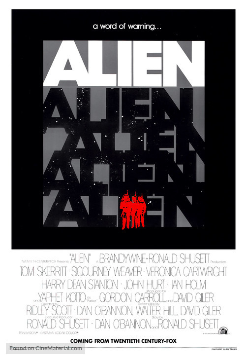 Alien - Advance movie poster