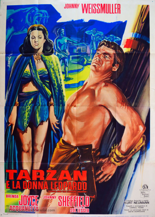 Tarzan and the Leopard Woman - Italian Movie Poster
