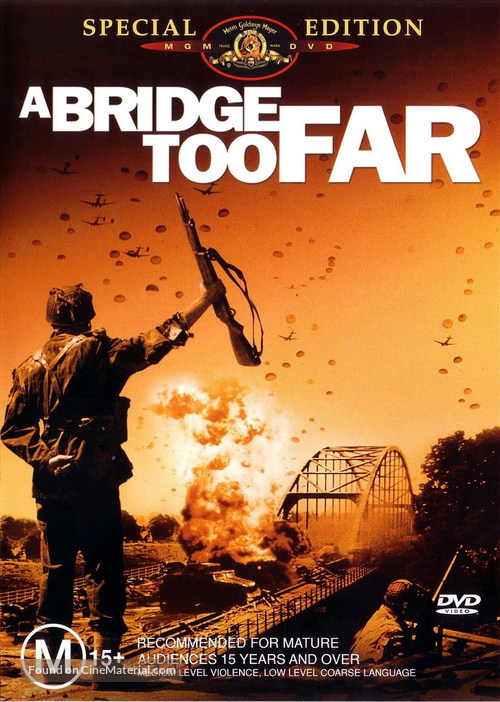 A Bridge Too Far - Australian DVD movie cover