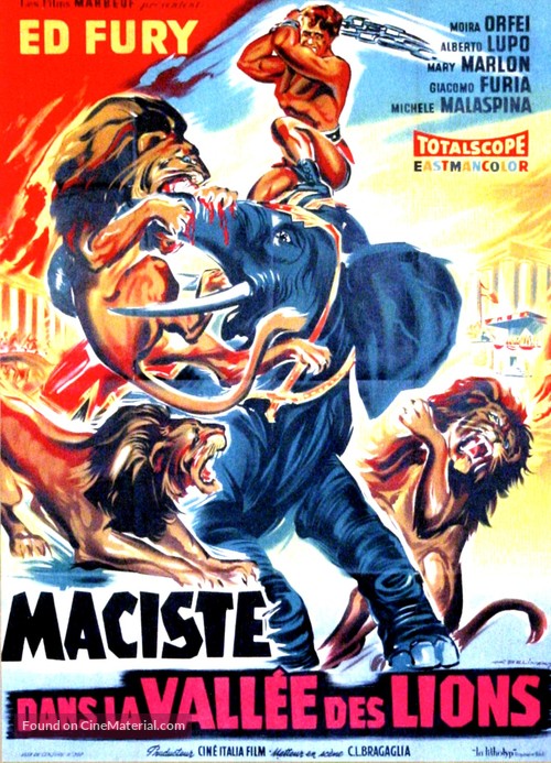 Ursus nella valle dei leoni - French Movie Poster